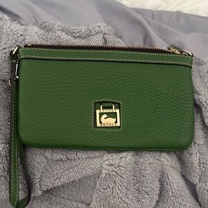 Dooney & Bourke Forest Green Wristle NWOT
